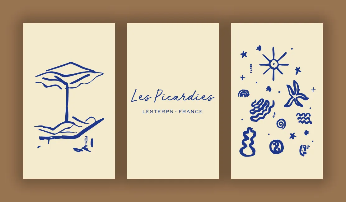 Les Picardies brand design
